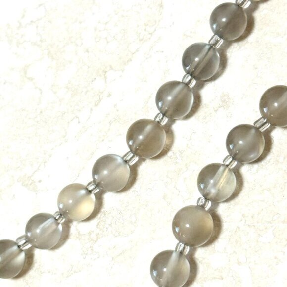 Dark Moonstone Short Necklace, Genuine Natural Gemstone June Birthstone - Picture 8 of 15
